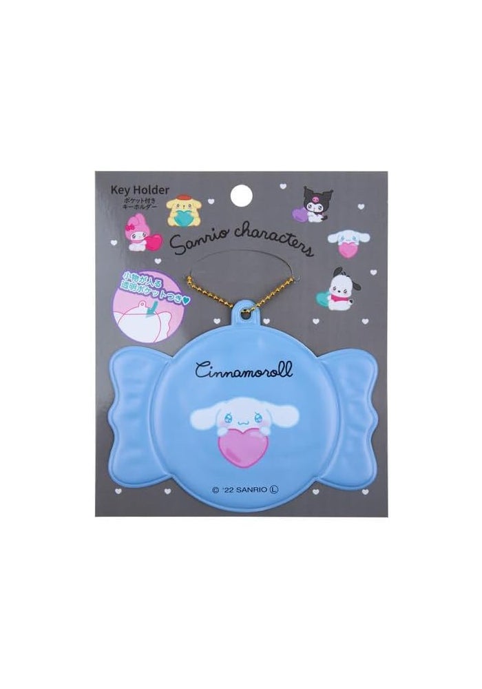DAISO Sanrio Character Key Holder with Pocket - Blue - Image 1